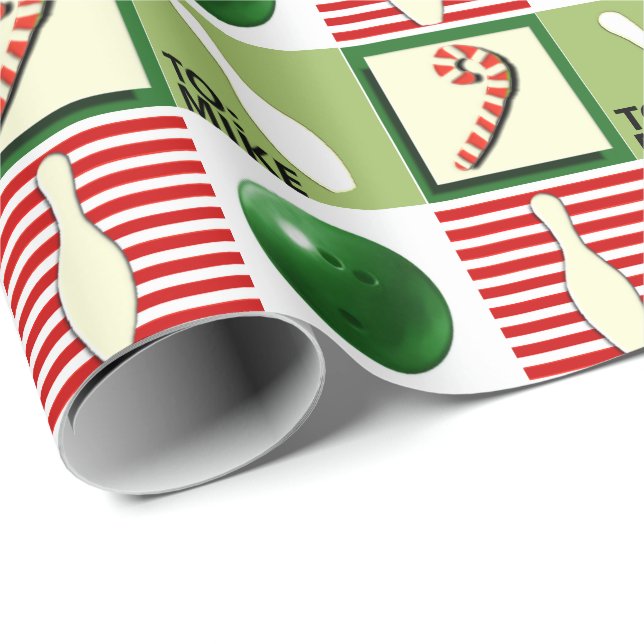 Papel De Regalo Navidad de bolos personalizada (Esquina del rollo)
