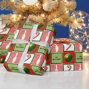 Papel De Regalo Navidad de bolos personalizada