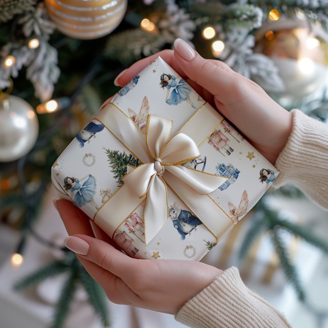 Papel De Regalo Navidad de Cascanueces (Christmas Nutcracker Ballet Gift Wrap)