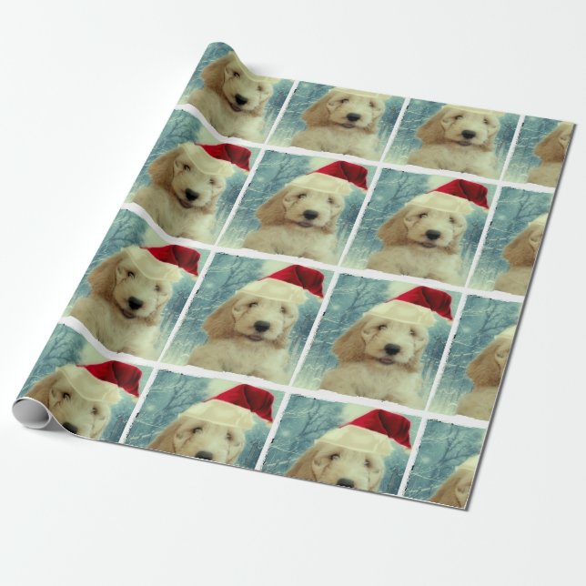 Papel De Regalo Navidad de Cockapoo (Desenrollado)