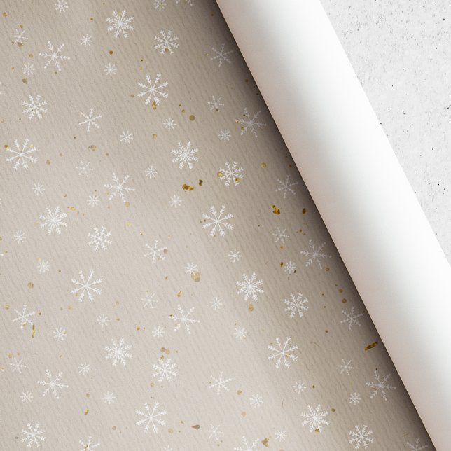 Papel De Regalo Navidad de copo de nieve Kraft rústico (Subido por el creador)