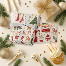 Navidad de cumpleaños roja caprichosa