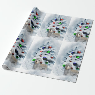 Papel De Regalo Navidad de Dandie Dinmont Terrier
