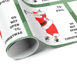 Papel De Regalo Navidad de Golf