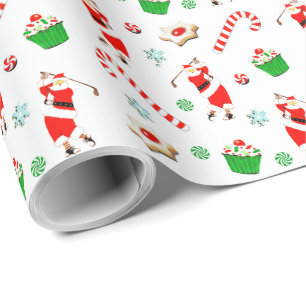 Papel De Regalo Navidad de Golf