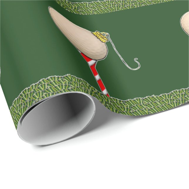 Papel De Regalo Navidad de golf (Esquina del rollo)