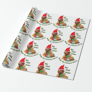 Papel De Regalo Navidad de Irish Setter