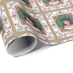 Papel De Regalo Navidad de Kate Greenaway del Victorian del