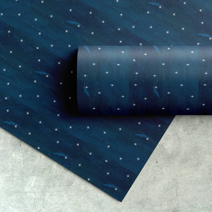 Papel De Regalo Navidad de la noche estrellada