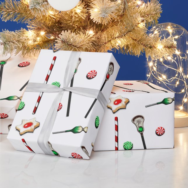 Papel De Regalo Navidad de Lacrosse (Vacaciones)