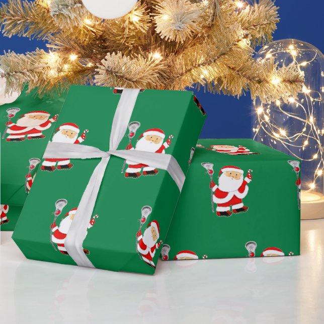 Papel De Regalo Navidad de Lacrosse (Vacaciones)