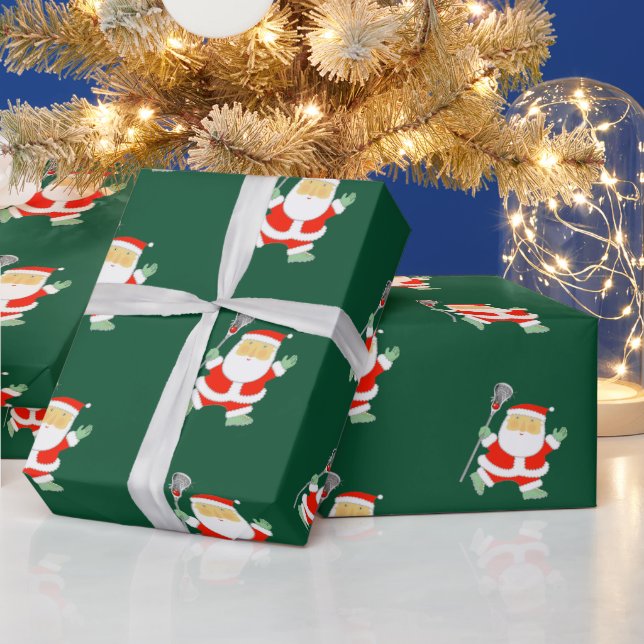 Papel De Regalo Navidad de Lacrosse (Vacaciones)