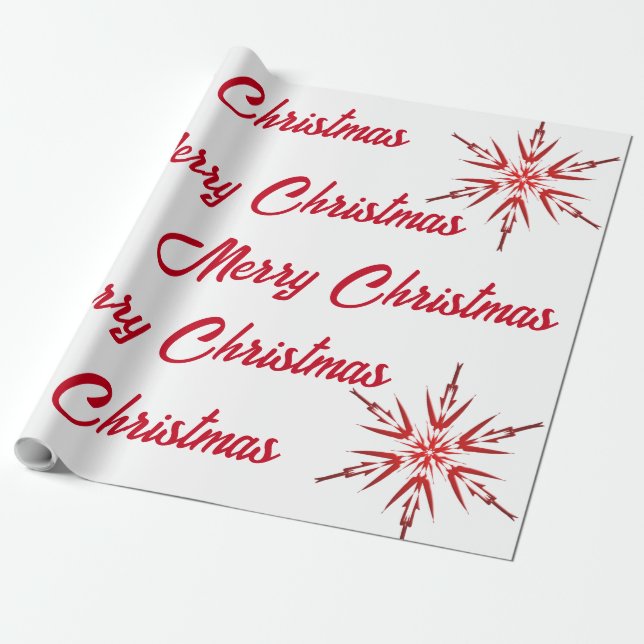 Papel De Regalo Navidad de los moros rojos y blancos (Desenrollado)