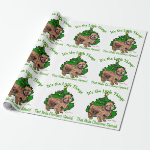 Papel De Regalo Navidad de Norfolk Terrier