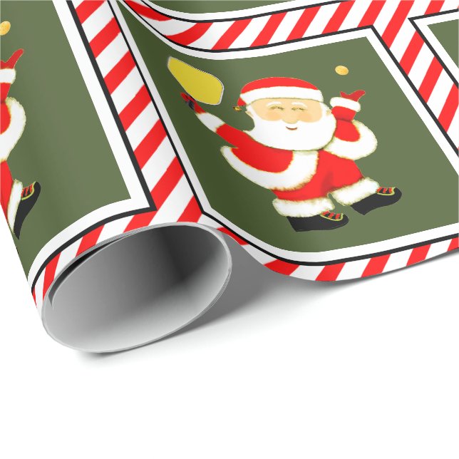 Papel De Regalo Navidad de Pickleball (Esquina del rollo)