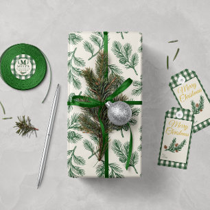 Papel De Regalo Navidad de piña botánica