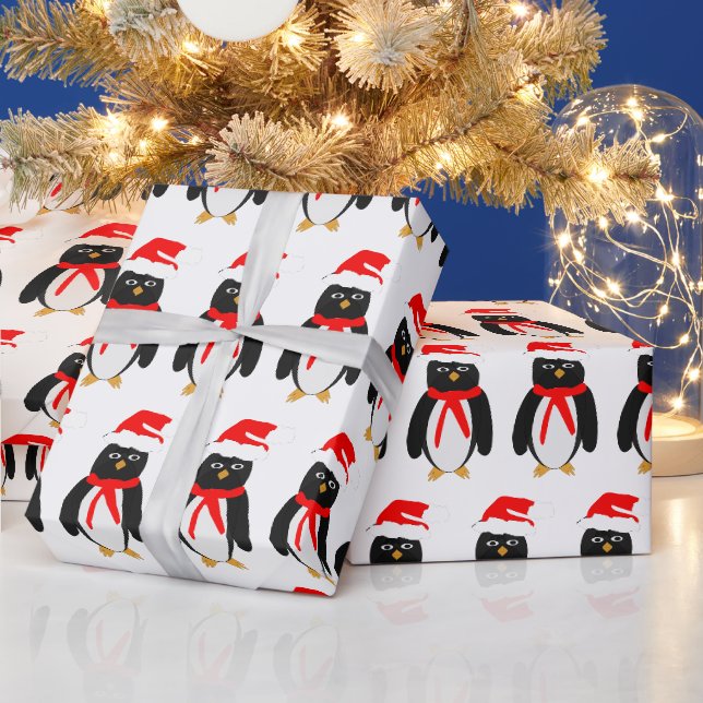 Papel De Regalo Navidad de pingüino (Vacaciones)