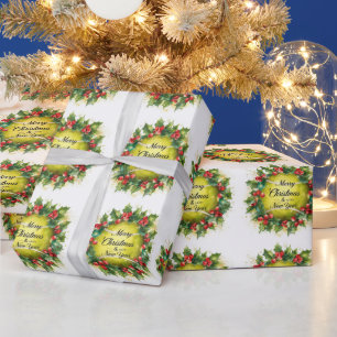 Papel De Regalo Navidad de tenis con pelotas y