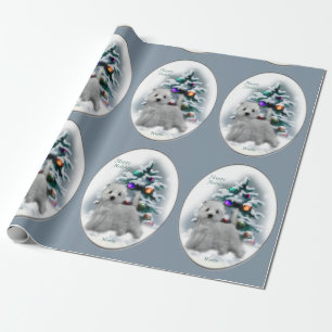 Papel De Regalo Navidad de Terrier blanco de montaña del oeste