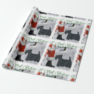 Papel De Regalo Navidad de Terrier del escocés