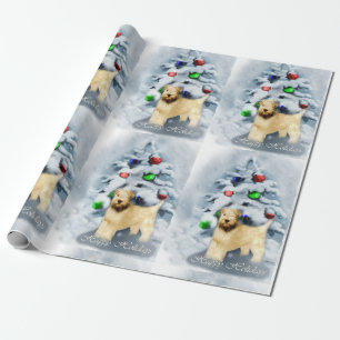 Papel De Regalo Navidad de trigo suavemente revestido de Terrier