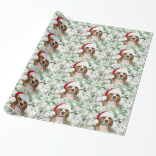Papel De Regalo Navidad del beagle