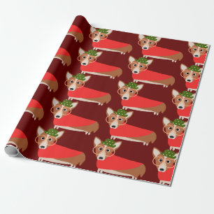 Papel De Regalo Navidad del Corgi