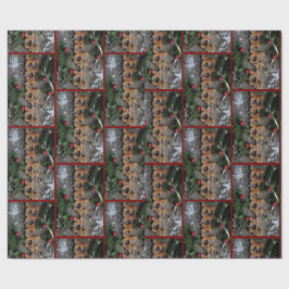 Papel De Regalo Navidad del pan de jengibre