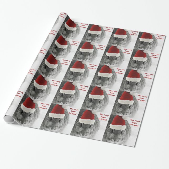 Papel De Regalo Navidad del vegano (Desenrollado)