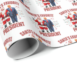 Papel De Regalo Navidad divertida de Trump