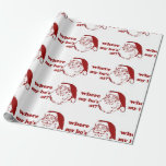 Papel De Regalo Navidad donde mi ho humor de Navidad<br><div class="desc">Navidad donde mi ho humor de Navidad</div>