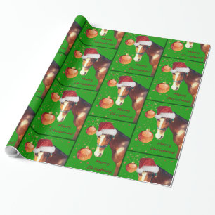 Papel De Regalo Navidad ecuestre del caballo