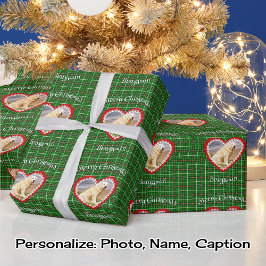 Papel De Regalo Navidad el patrón de texto de su mascota personali