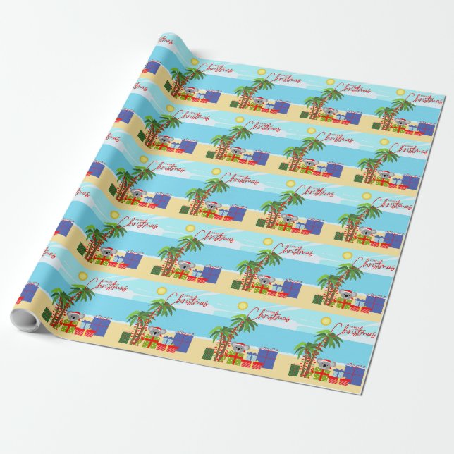 Papel De Regalo Navidad en Australia (Desenrollado)