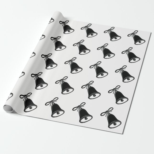 Papel De Regalo Navidad en blanco y negro (Desenrollado)