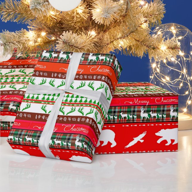 Papel De Regalo Navidad en el bosque (Vacaciones)