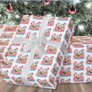 Papel De Regalo Navidad en la playa de Santa