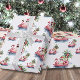 Papel De Regalo Navidad en la playa Santa