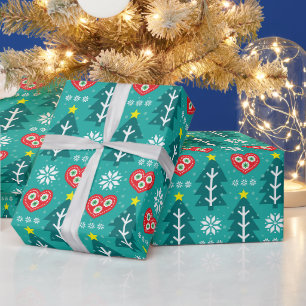 Papel De Regalo Navidad escandinava