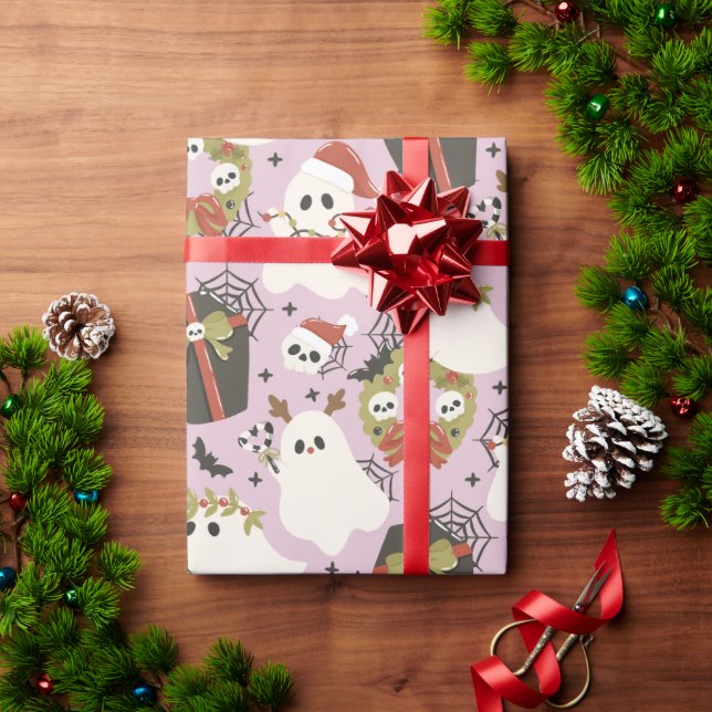 Papel De Regalo Navidad espeluznante (Regalo de vacaciones)