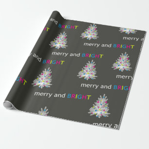 Papel De Regalo Navidad Felices y brillantes
