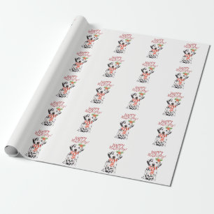 Papel De Regalo Navidad feliz de Howliday que envuelve al mascota