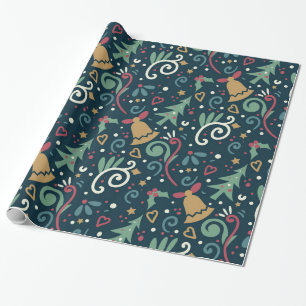 Papel De Regalo Navidad Festiva Caprichosa Rústica Moderna Fiesta