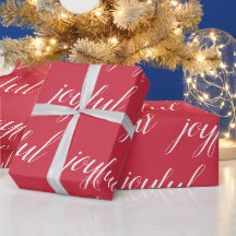 Navidad moderna alegre roja
