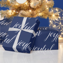 Navidad moderna azul alegre
