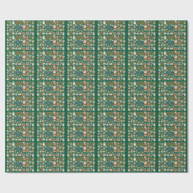 Papel De Regalo Navidad moderna y elegante  (Superficie plana)