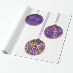 Papel De Regalo Navidad púrpura Amethyst de la lavanda del