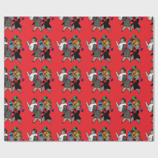 Papel De Regalo Navidad que hace compras con el Missus