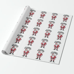Papel De Regalo Navidad Regalo Papá Noel Ha Sido Un Año Duro