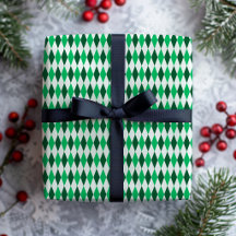 Navidad Retro Diamante Preppy Esmeralda Verde